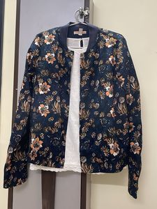 Floral Bomber Jacket