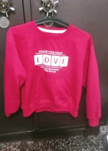 Red Love Graphic Sweatshirt