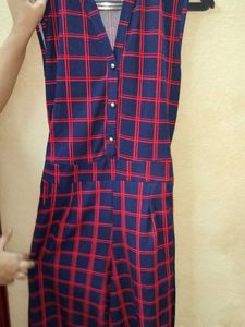 Stylish Plaid Jumpsuit
