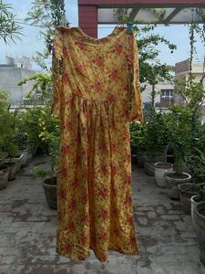 Yellow Floral Maxi Dress