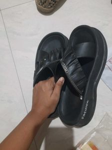 Black Wedge Heels and bellies
