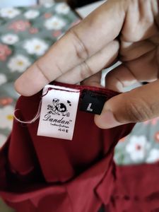 Red Kimono/Kaftan Style Top