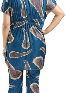 Cozy Feather Print Night Suit