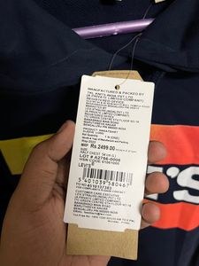 Levi's Navy Blue Graphic Hoodie