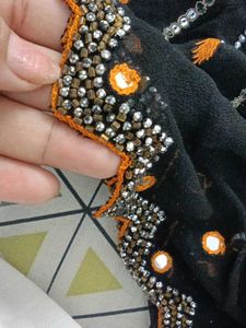 Black Embellished Saree