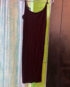 Ribbed Spaghetti Strap Midi Dress