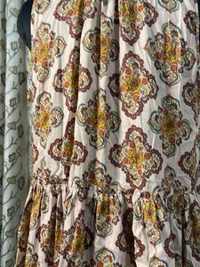 Boho Print Peplum Top