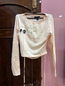 Cute Long Sleeve Top with Strings