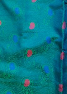 Elegant Blue Saree with Golden Border