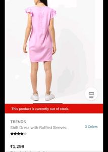 Pink Ruffled Sleeve Dress