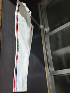 Stylish White Striped Pants