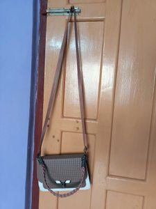 Chic Pink &amp; White Shoulder Bag