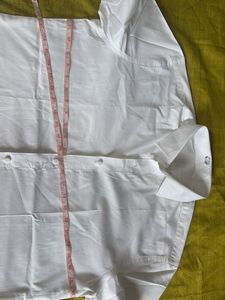 Classic White Short Sleeve Button-Up Shirt