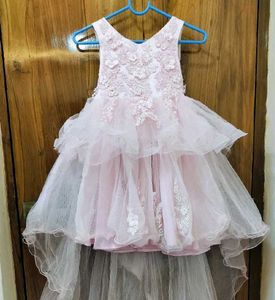 Girls Baby Pink Party wear Floral dress 🌸