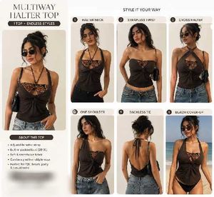 Stylish Halter Neck 2 piece Bikini Top