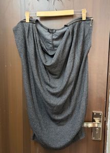 Stylish Grey Draped Top