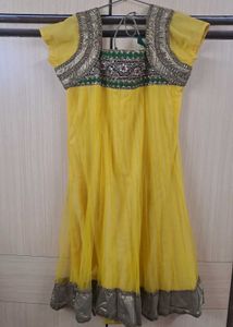 🌟Yellow Net Kurta Set