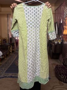Srishti Brand Green Printed Kurta Set