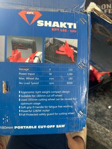 Shakti Portable 180 Cut Off Saw Unused Sealed Pack