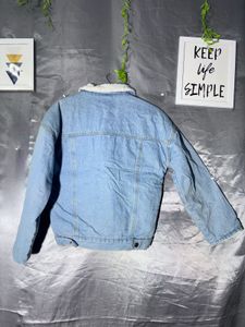 Women's Denim Sherpa Lined Jacket