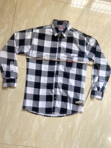 Men's Black &amp; White Checkered Shirt