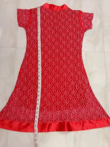 Imported Red Western Top.