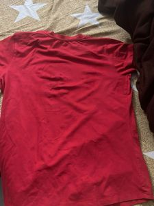 Classic Red Crew Neck T-Shirt
