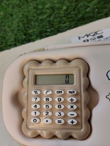 Cute Bear Calculator Pencil Case