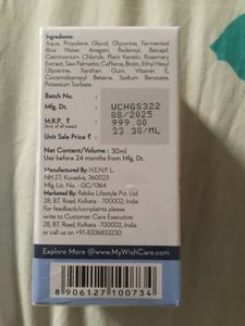 WishCare Hair Growth Serum Concentrate 30 ML
