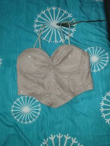 Sparkly Ruched Corset Top