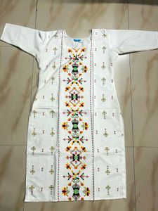White Embroidered Kurta
