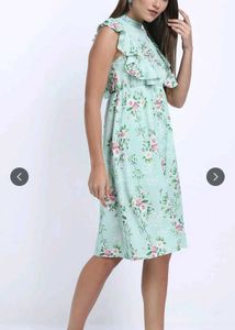 Floral Print Ruffle Dress