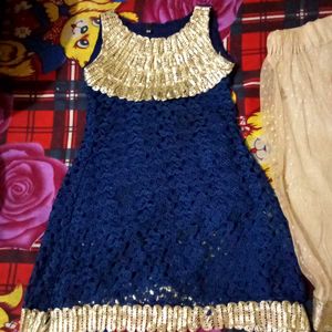 Cute Blue &amp; Gold Kids Outfit