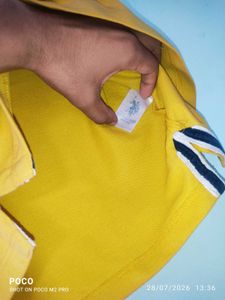 Men's Yellow Polo T-Shirt