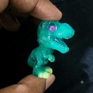 kinderjoy jurassic park Rare glowing Green Dinosau