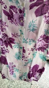 Floral Print Cotton Shirt