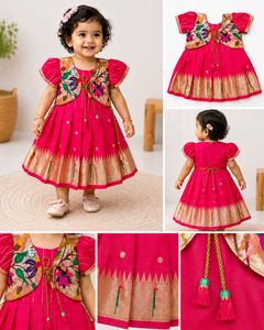 baby girl paithani frock
