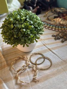 Elegant Pearl &amp; Gold Hoop Earrings