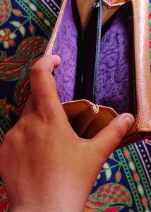 Coral Leather Wallet