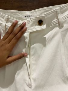 Off-white Colour Baggy Trousers