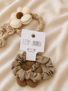 Cute Flower Hair Ties Scrunchies Set