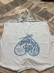 Light Blue Graphic T-Shirt