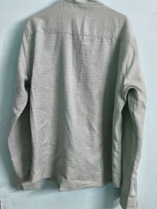 Light Green Band Collar Shirt