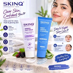 SKINQ Face Wash & Daily Gentle Cleanser Duo