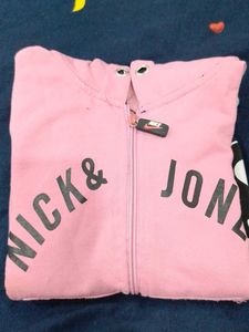 Pink Nick & Jones Zip-Up Hoodie