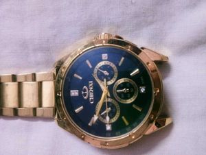 Gold Chronograph Watch
