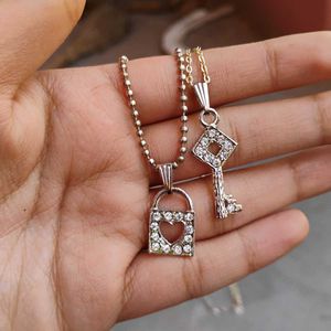 Lock &amp; Key Pendant Necklaces