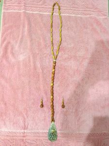 Beaded Necklace &amp; Earring Set