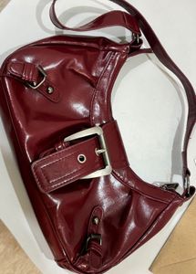 Chic Burgundy Hobo Bag