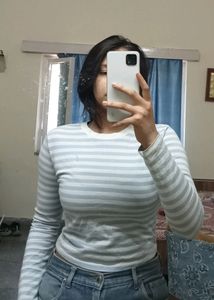 H&M Ribbed Fitted Top